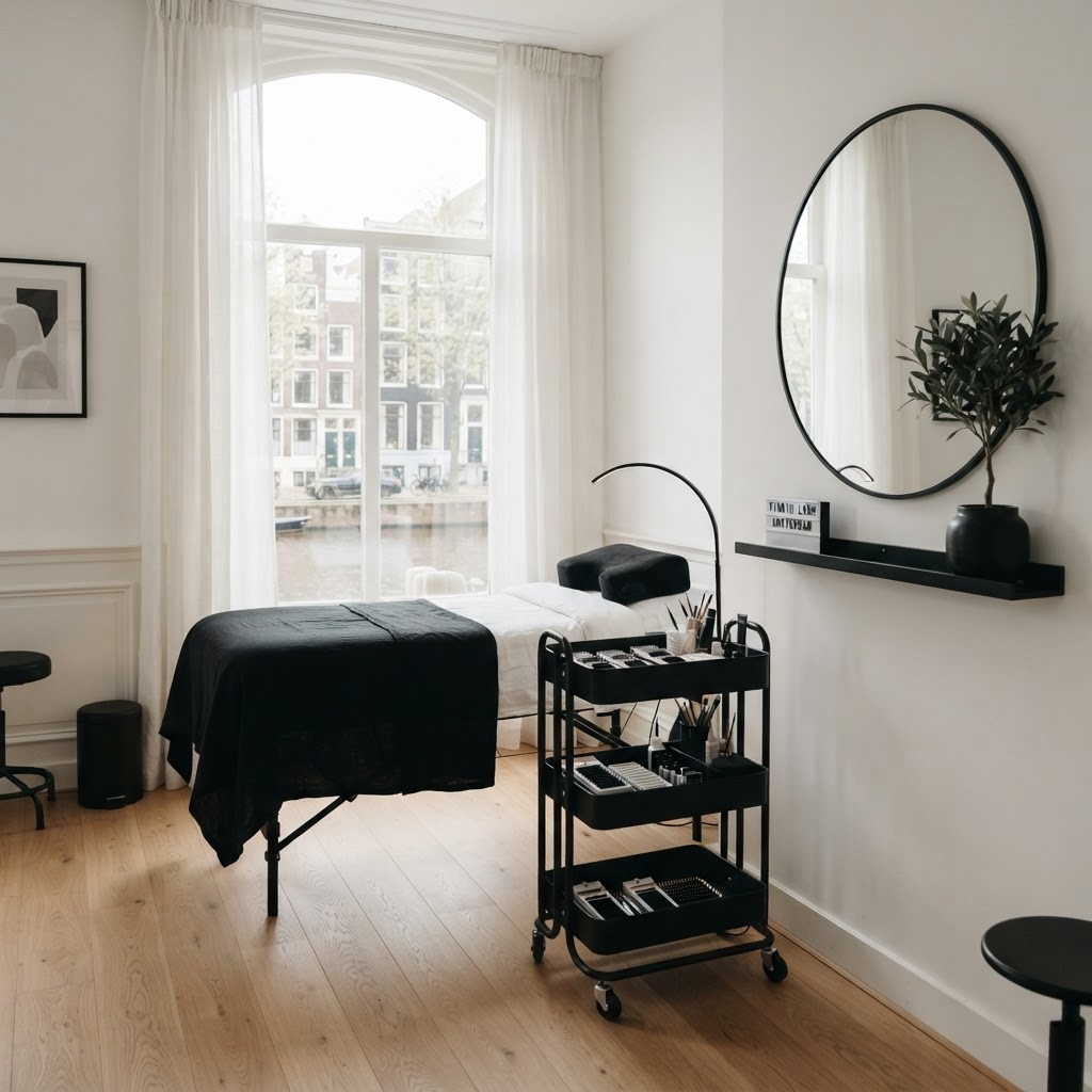 Amsterdam lash studio interior