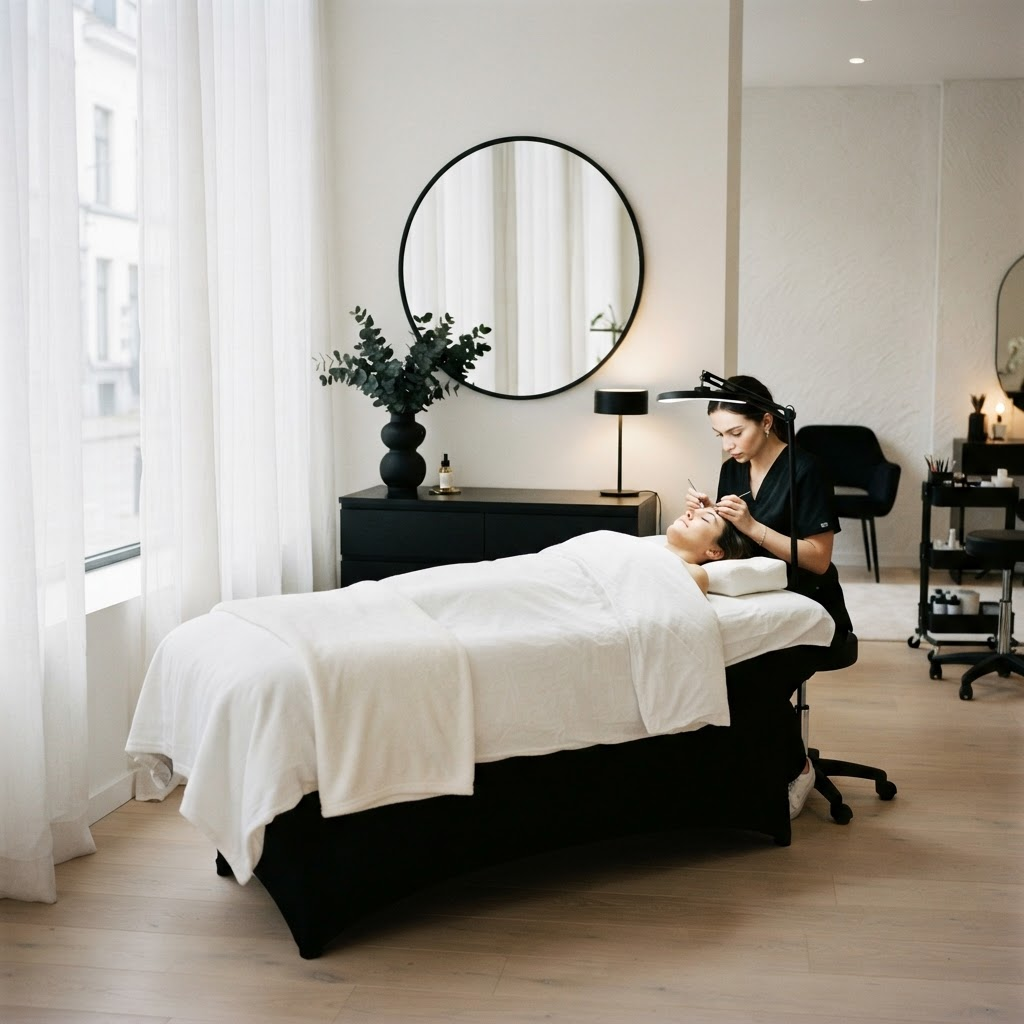Brussels lash studio interior